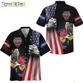 Lynyrd Skynyrd Special America Flag Hawaiian Shirt