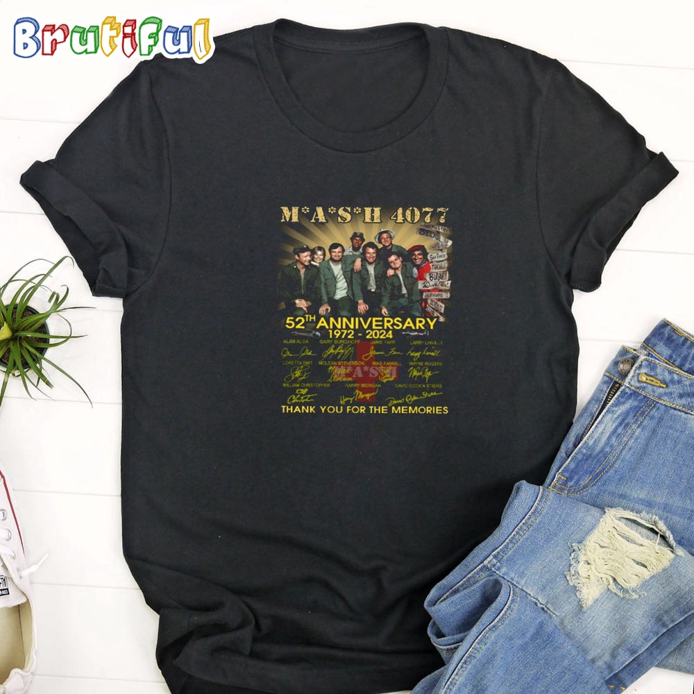 MASH 4077 52th Anniversary 1972-2024 Thank You For The Memories T Shirt