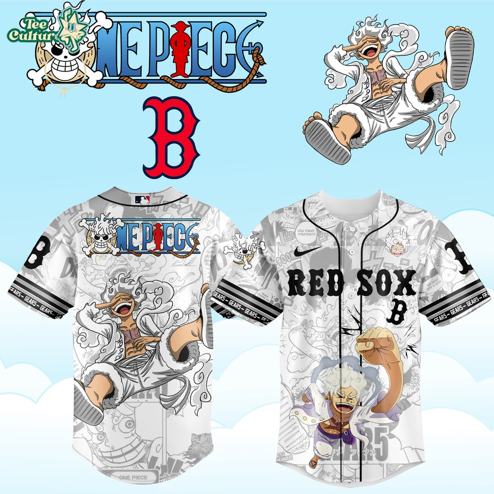 MLB All Teams x One Piece Luffy Anime Baseball Jersey