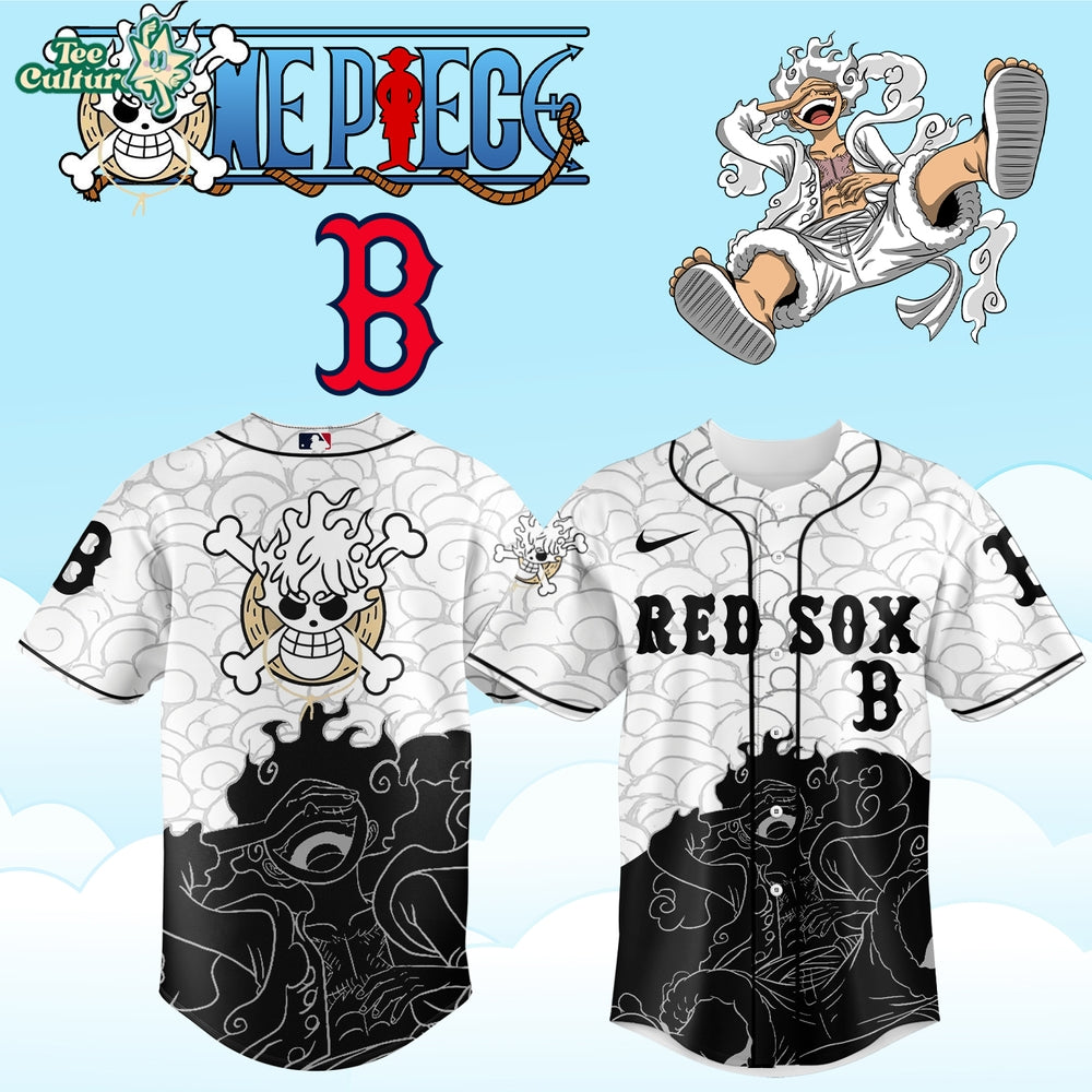 MLB All Teams x One Piece Luffy Anime Baseball Jersey Ver2