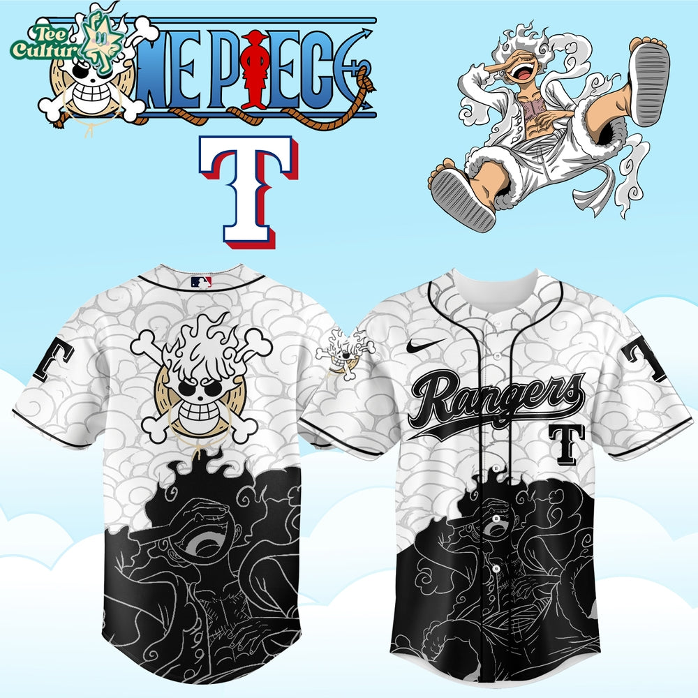 MLB All Teams x One Piece Luffy Anime Baseball Jersey Ver2