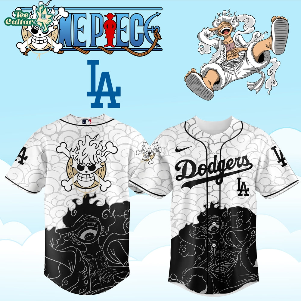 MLB All Teams x One Piece Luffy Anime Baseball Jersey Ver2