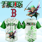 MLB All Teams x One Piece Roronoa Zoro Anime Baseball Jersey