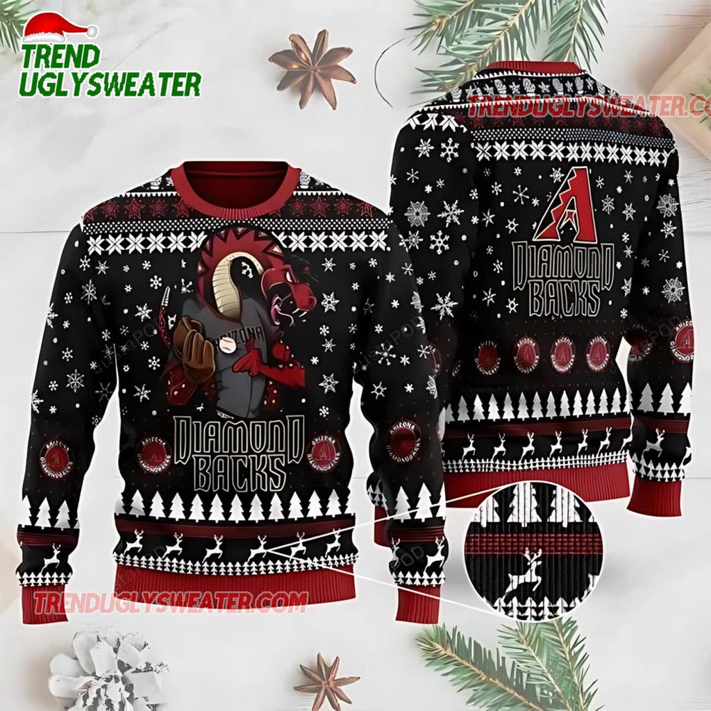 MLB Arizona Diamondbacks Snake Mlb Ugly Christmas Sweater