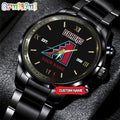 MLB Arizona Diamondbacks Watch Black Fashion Watch Baseball Game