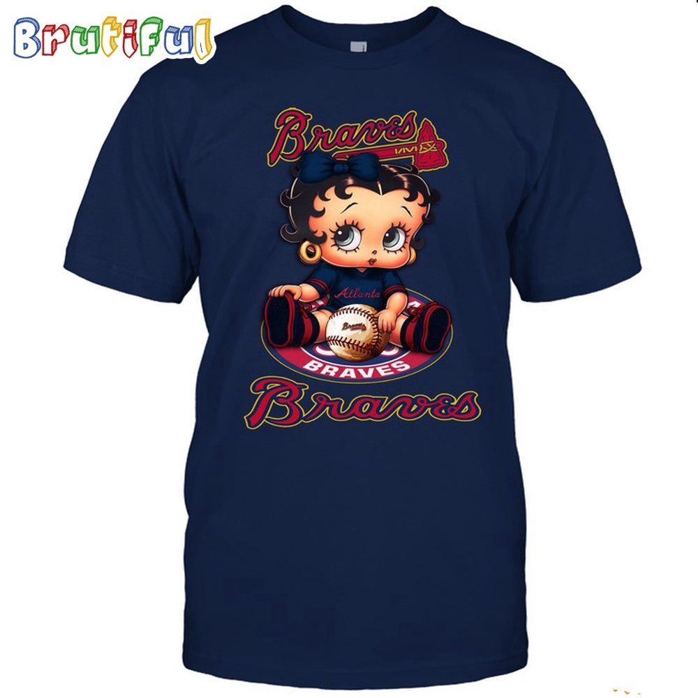 MLB Atlanta T-Shirt Betty Boop Baseball Tshirt