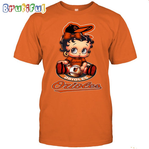 MLB Baltimore T-Shirt Betty Boop Baseball Tshirt