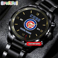 MLB Chicago Cubs Watch Black Fashion Watch Baseball Game