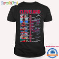 MLB Cleveland Guardians Baseball 2024 Team Line Up Stars Signatures T Shirt
