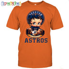 MLB Houston T-Shirt Betty Boop Baseball Tshirt
