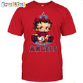 MLB Los Angeles T-Shirt Betty Boop Baseball Tshirt