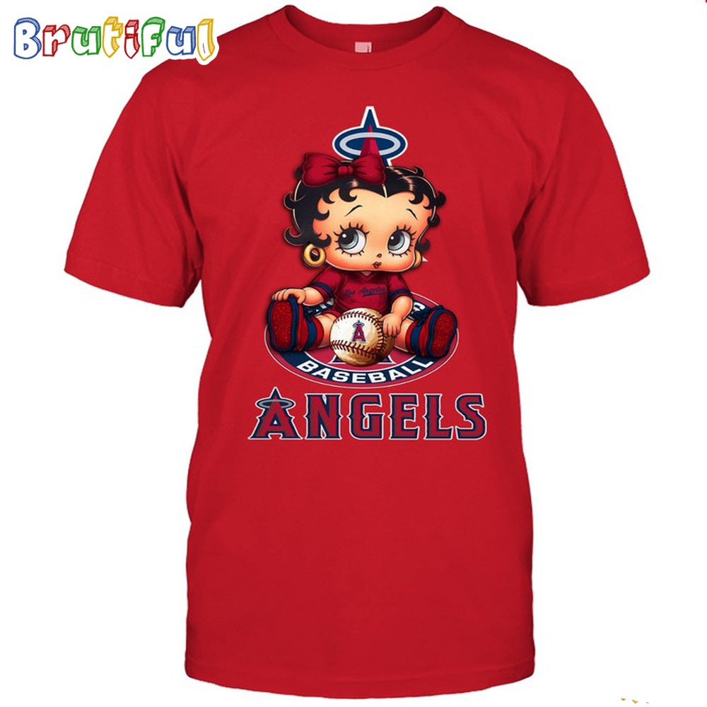 MLB Los Angeles T-Shirt Betty Boop Baseball Tshirt