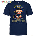MLB Milwaukee T-Shirt Betty Boop Baseball Tshirt
