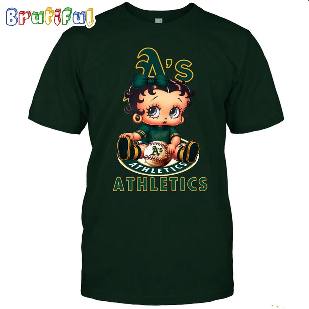 MLB Oakland T-Shirt Betty Boop Baseball Tshirt