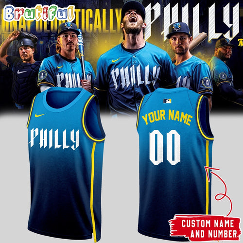MLB Philadelphia Phillies Philly 2024 Basketball Jersey