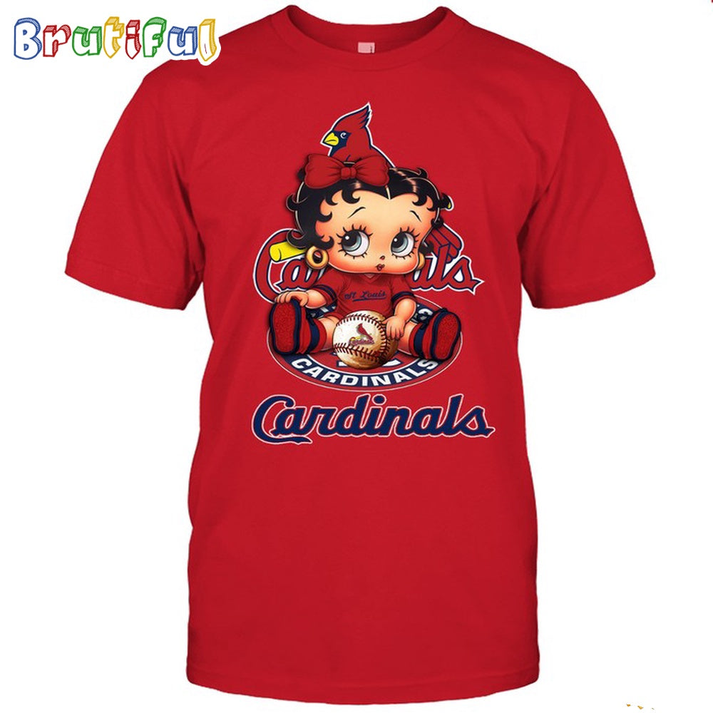 MLB St. Louis T-Shirt Betty Boop Baseball Tshirt