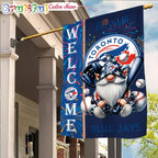 MLB Toronto Blue Jays Flag, Happy 4th Of July Garden Flag, Baseball Gomes Flag