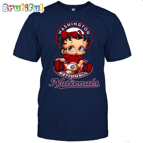 MLB Washington T-Shirt Betty Boop Baseball Tshirt