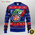 MLB Chicago Cubs Christmas Ugly Sweater Grinch Gift For Baseball Fans