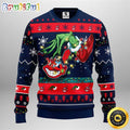 MLB Cleveland Indians Christmas Ugly Sweater Grinch Gift For Baseball Fans