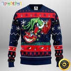 MLB Cleveland Indians Christmas Ugly Sweater Grinch Gift For Baseball Fans