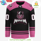 2026 Macon Mayhem Ice Out Cancer Jersey Hockey