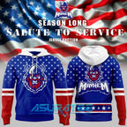 Macon Mayhem Salute To Service 2025 Hoodie