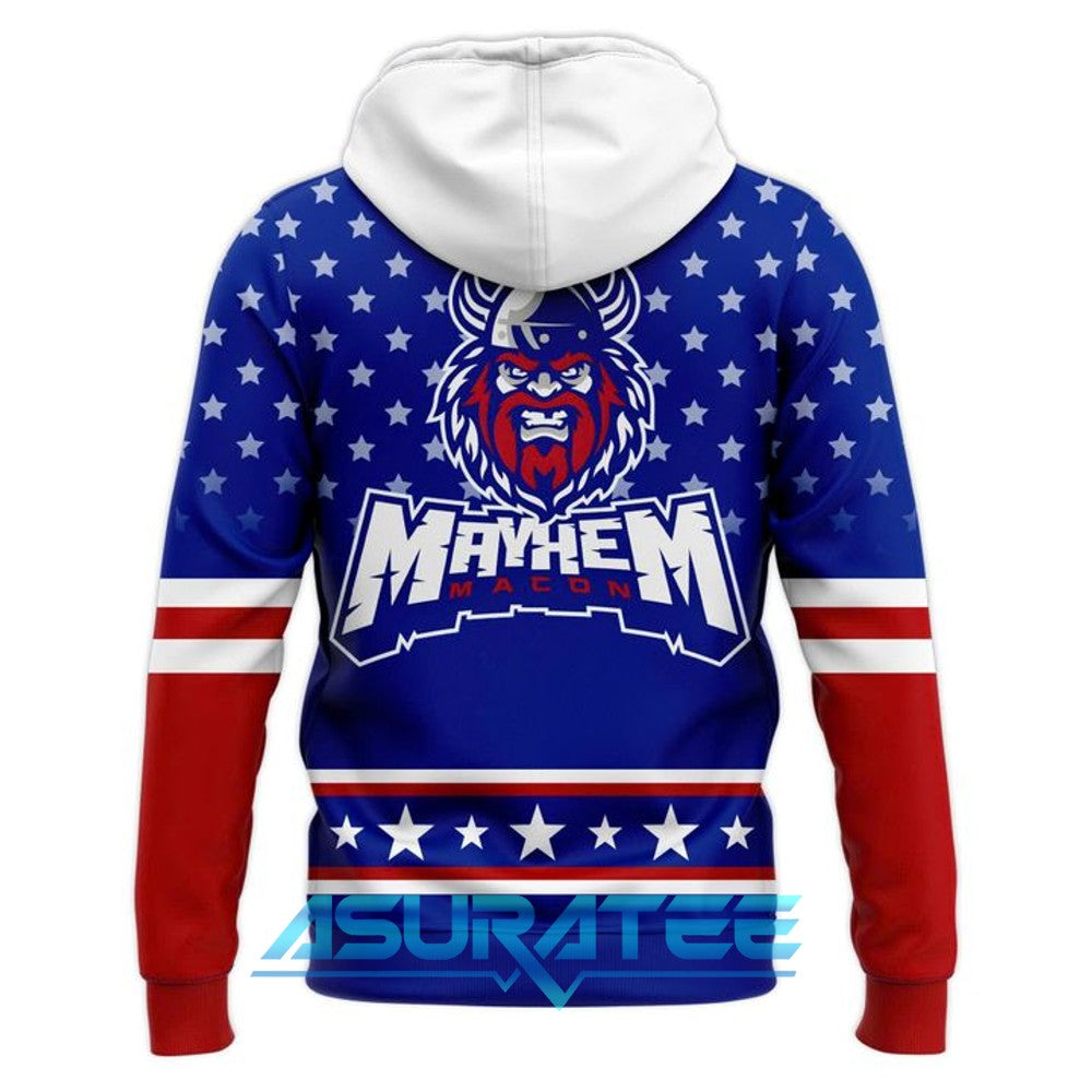 Macon Mayhem Salute To Service 2025 Hoodie