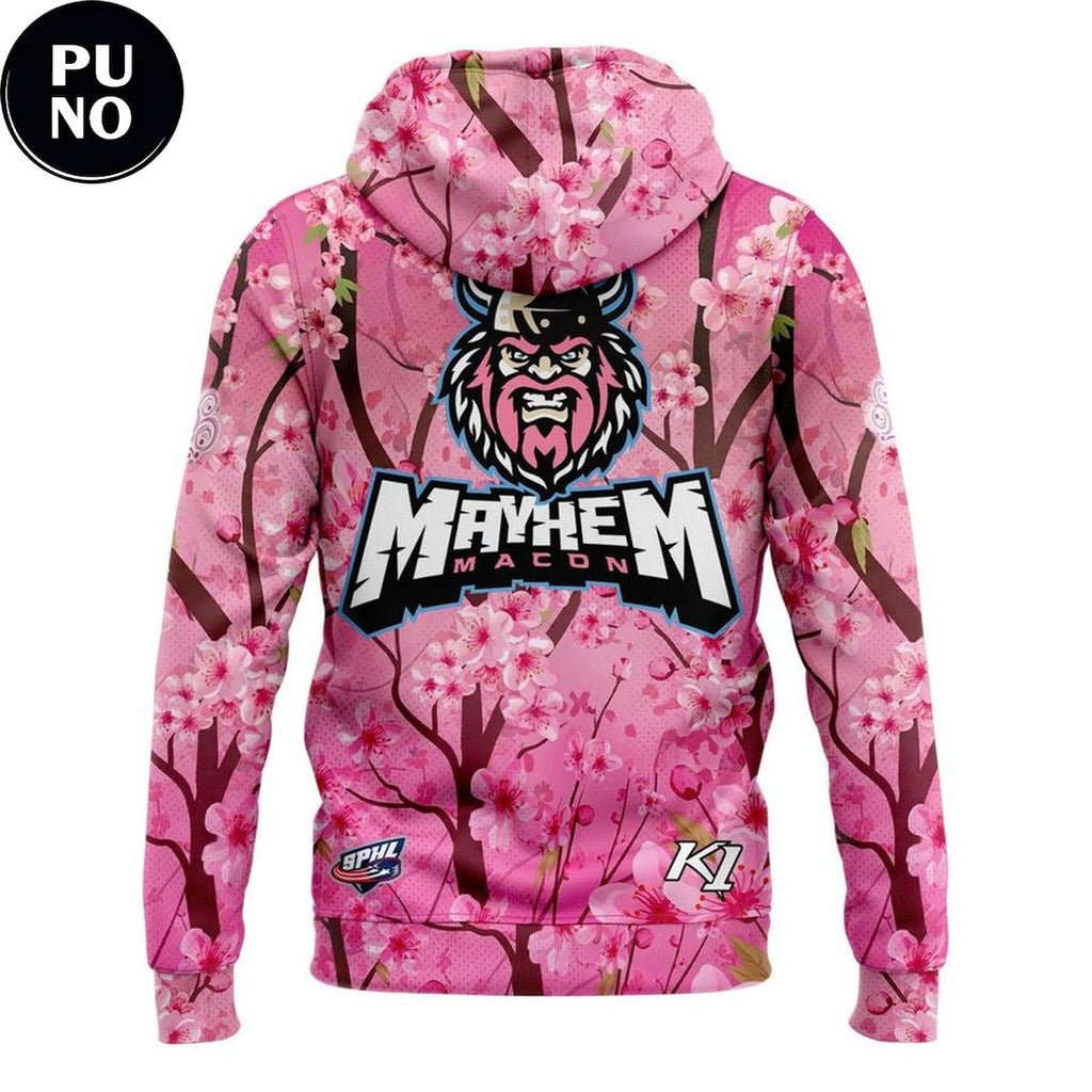 Macon Mayhem x Cherry Blossom 2026 First Jersey Raffle Hoodie T-Shirt