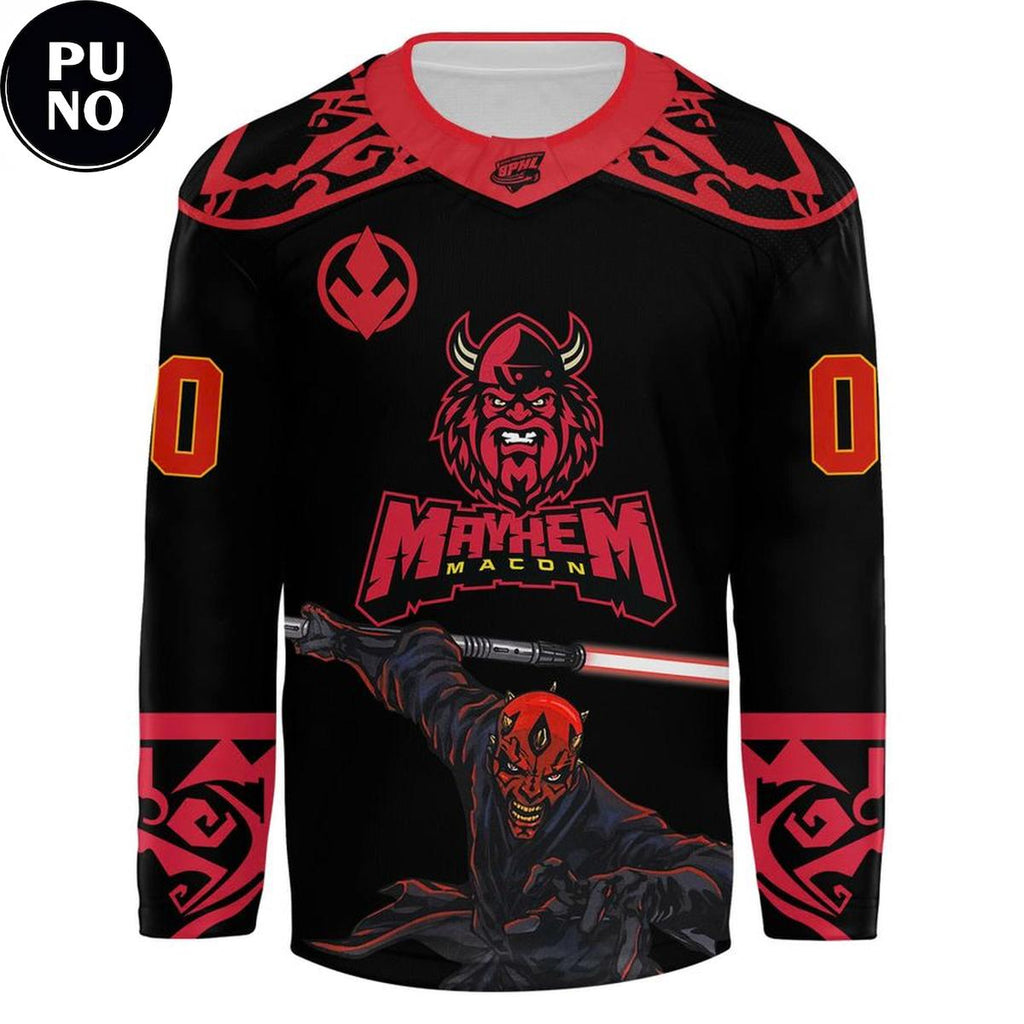 Macon Mayhem x Star Wars Night 2026 Personalized Hockey Jersey