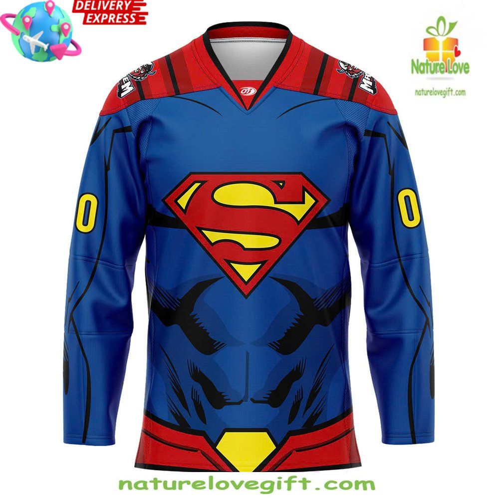 Superman 2026 Macon Mayhem Jersey Hockey Apparel