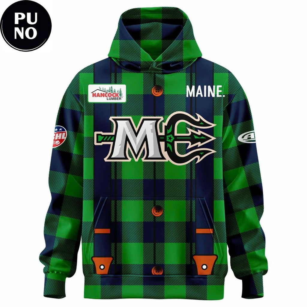 Maine Mariners 2026 New Season Lumberjack Hoodie T-Shirt