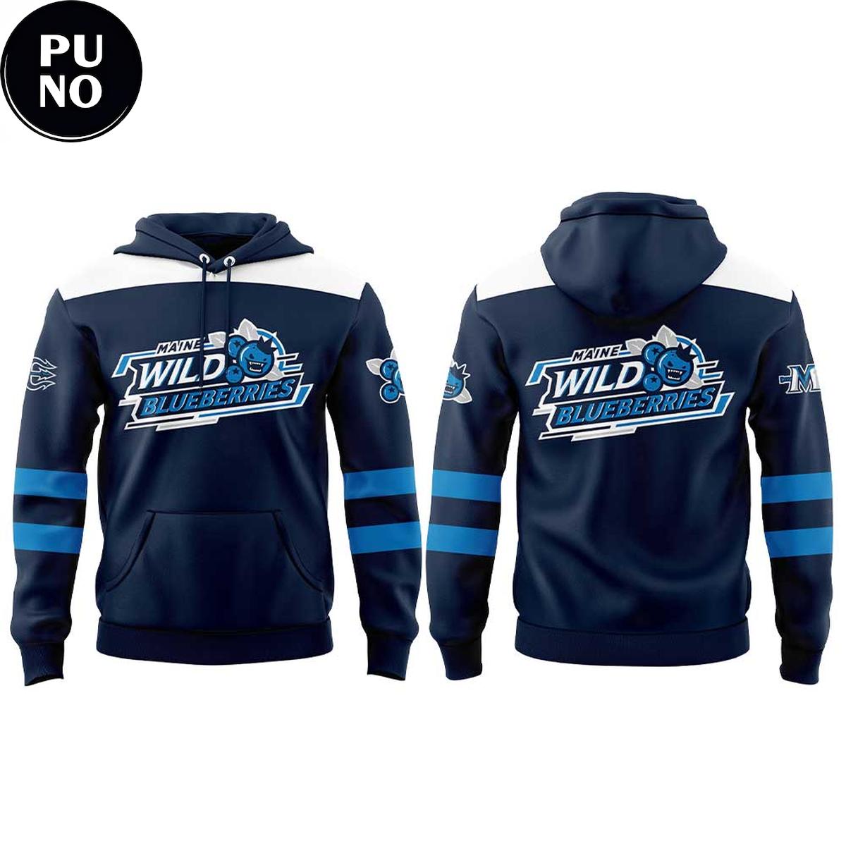 Maine Mariners Maine Wild Blueberries 2026 Hoodie T-Shirt