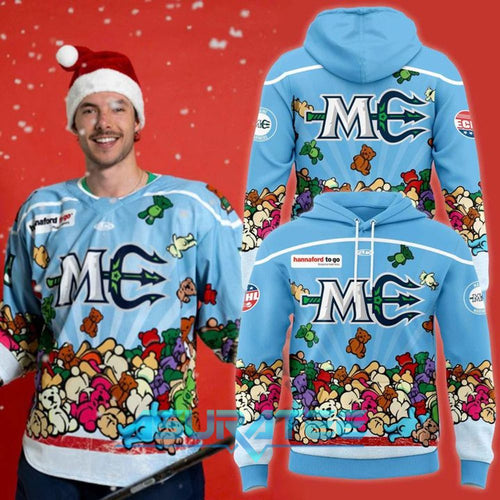 Maine Mariners Our Teddy Bear Toss Special Hoodie 2025