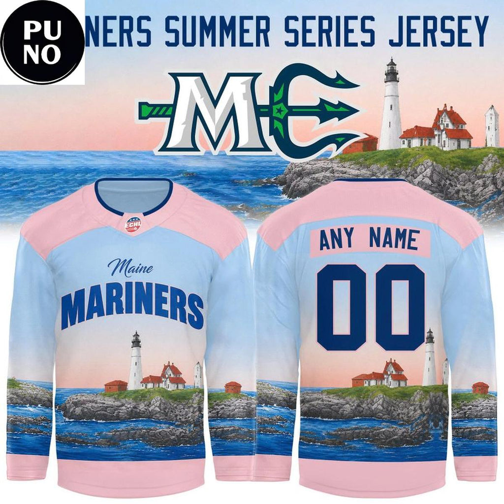 Maine Mariners Summer Series 2026 Personalized Hockey Jersey