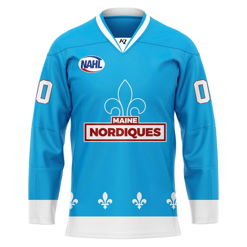 Maine Nordiques 2026 Powder Blue Hockey Jersey