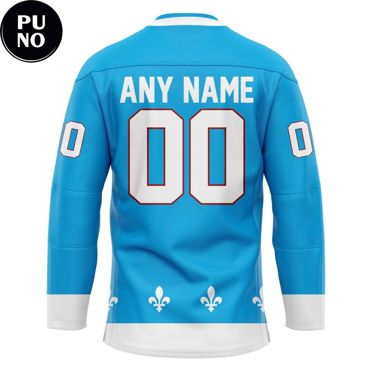 Maine Nordiques Powder Blue 2026 Personalized Hockey Jersey