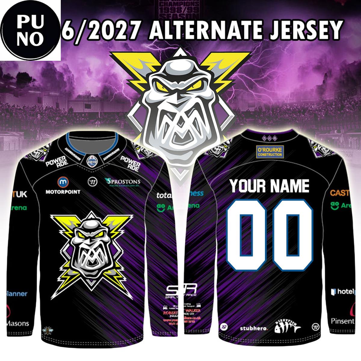 Manchester Storm Season 2026/27 Personalized Alternate Hockey Jersey