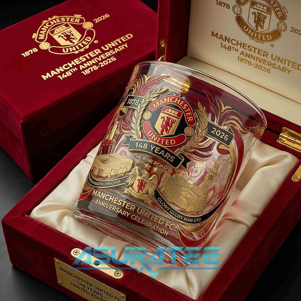 Manchester United 148th Anniversary Limited Edition Whiskey Glass