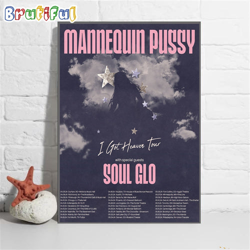 Mannequin Pussy I Got Heaven Tour 2024 Wall Art Poster Canvas
