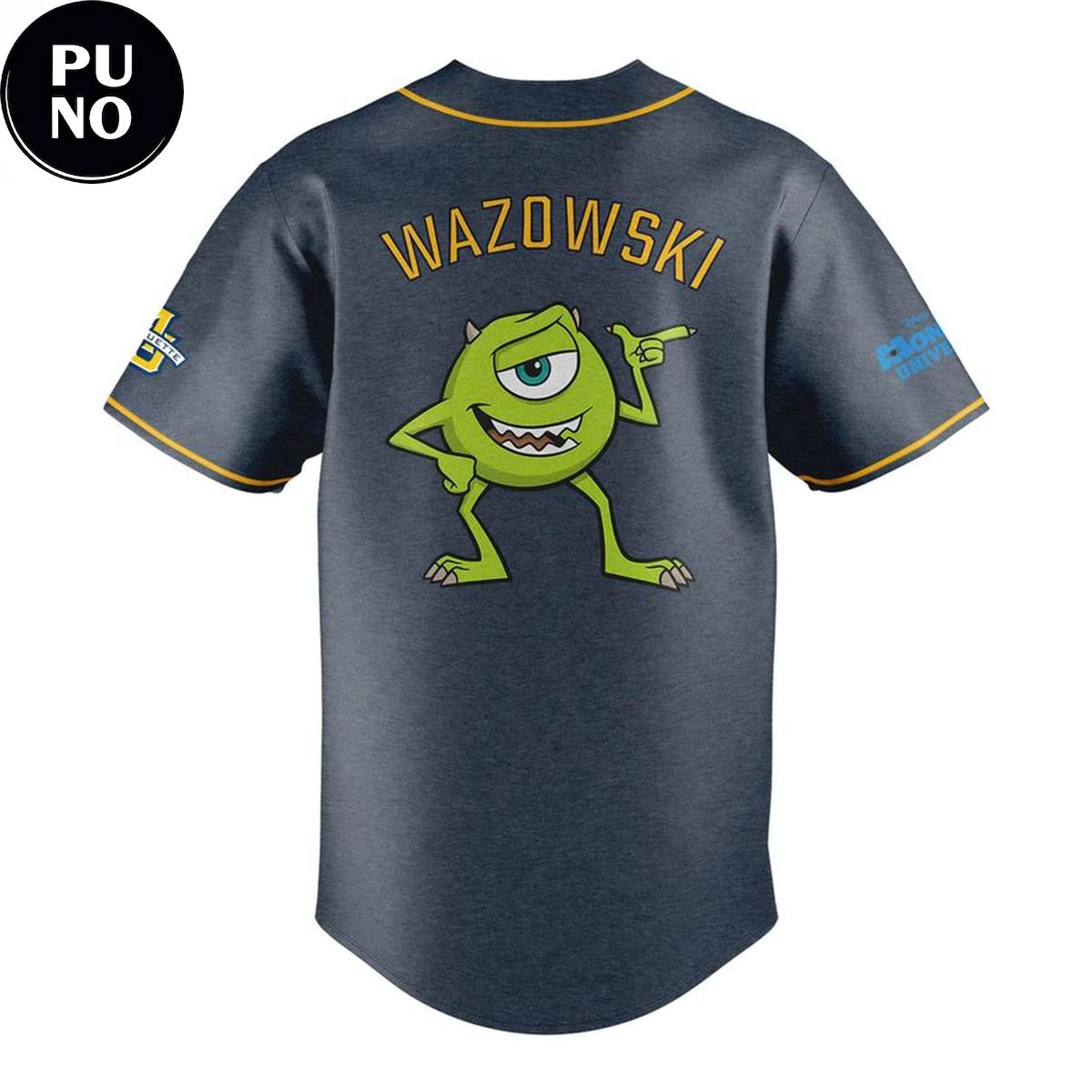 Marquette Golden Eagles x Monsters University Mike Wazowski Baseball Jersey