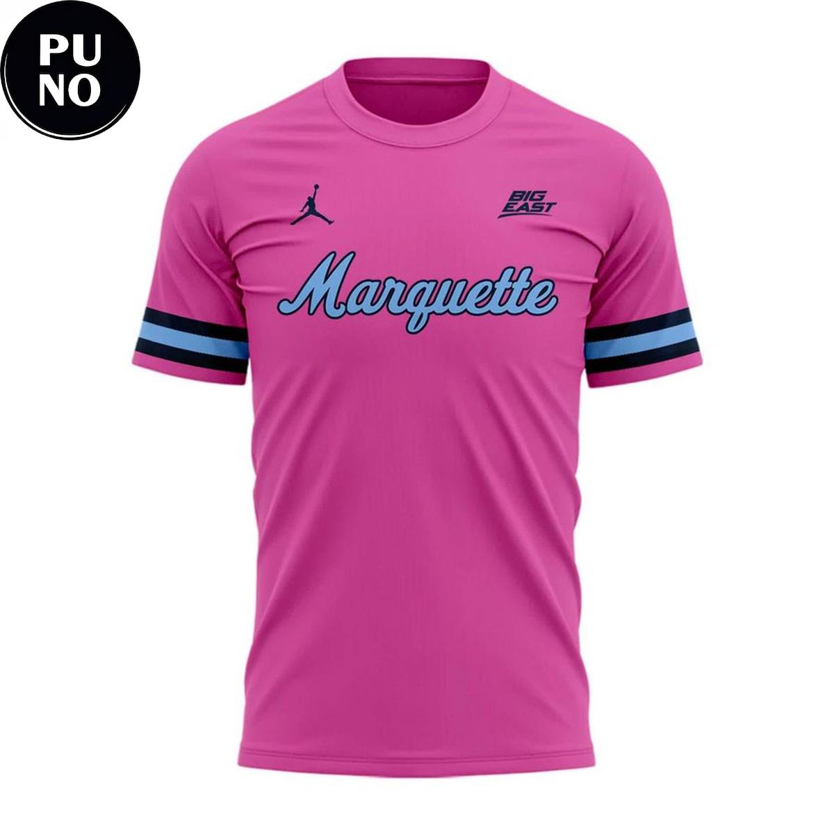 Marquette Women’s Basketball Pink with Purpose 2026 Hoodie T-Shirt