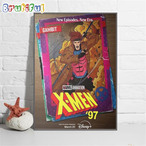 Marvel Animation X-Men 97 Card Gambit New Episodes New Era March 20th Wall Art Poster Canvas