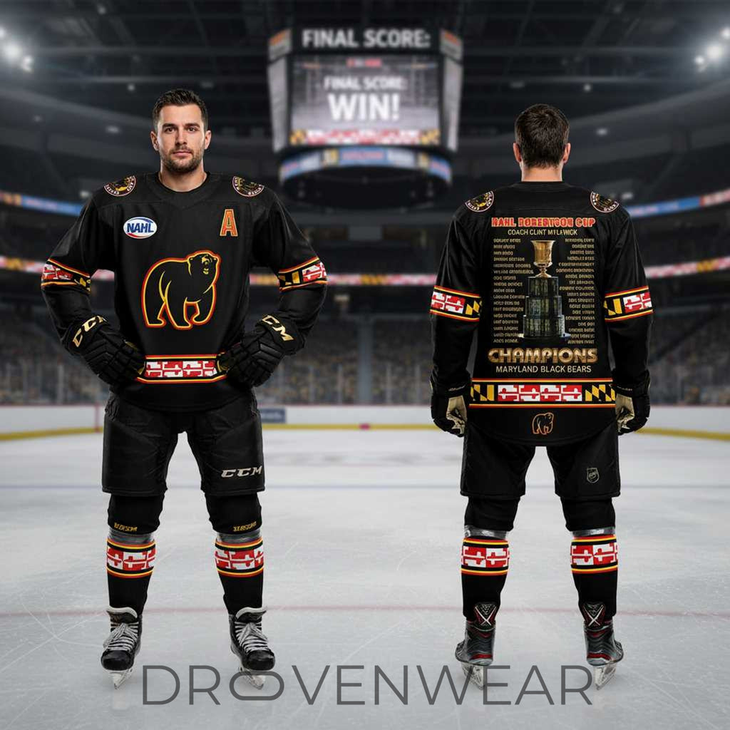 Maryland Black Bears 2026 Robertson Cup Champions Hockey Jersey