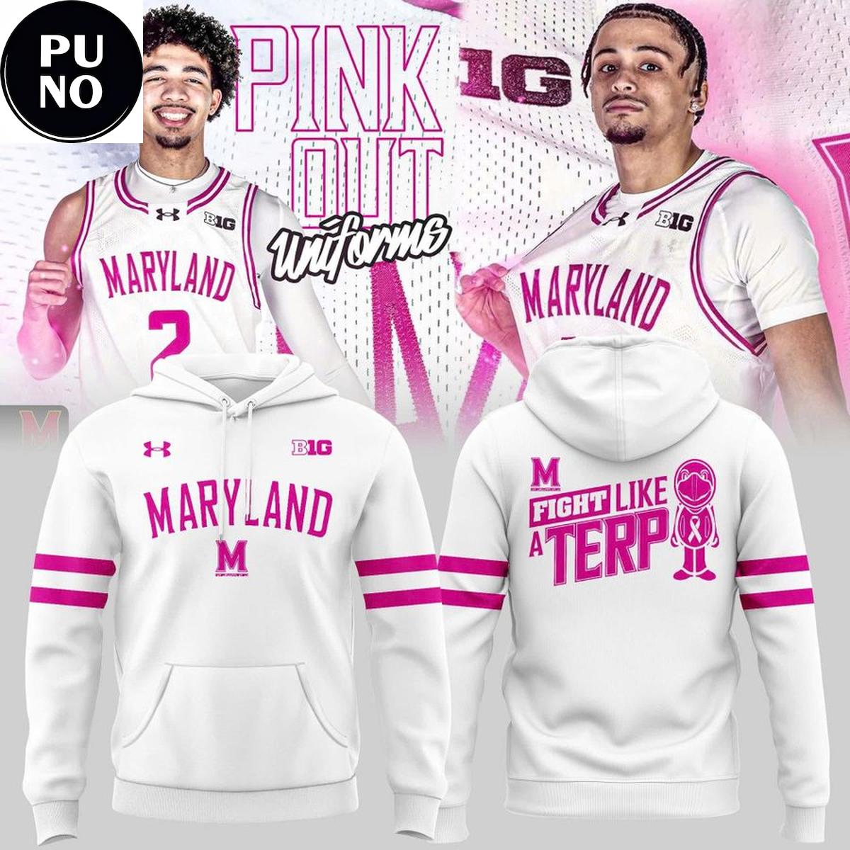 Maryland Terrapins Men’s Basketball 2026 Pink Out Hoodie