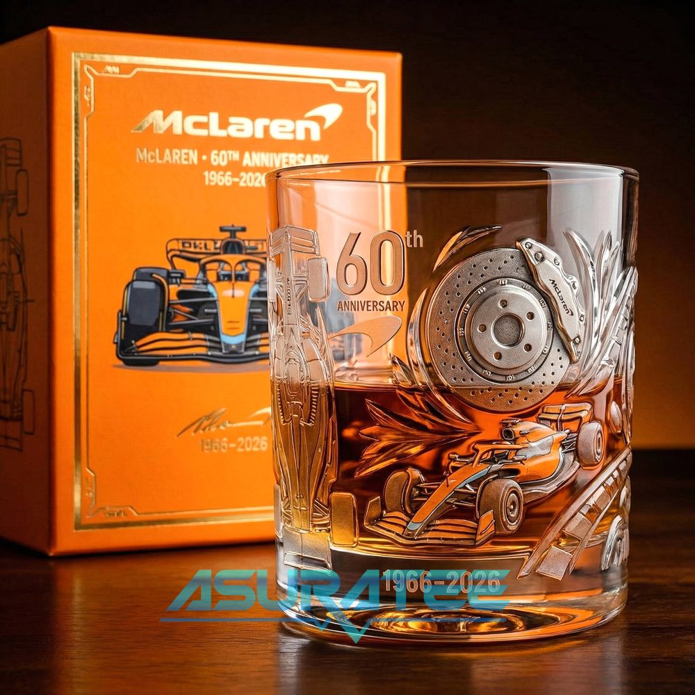 McLaren 60th Anniversary Commemorative Whiskey Glass