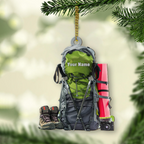 Personalized Hiking Bag Christmas Ornament, Camping Lover Gift, Hiking Lover Ornament 2025, Keepsake Gift For Camper, Hiking Decor Gift