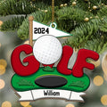 Golf Course 2025 - Personalized Christmas Gifts Custom Acrylic Ornament For Golf Lovers