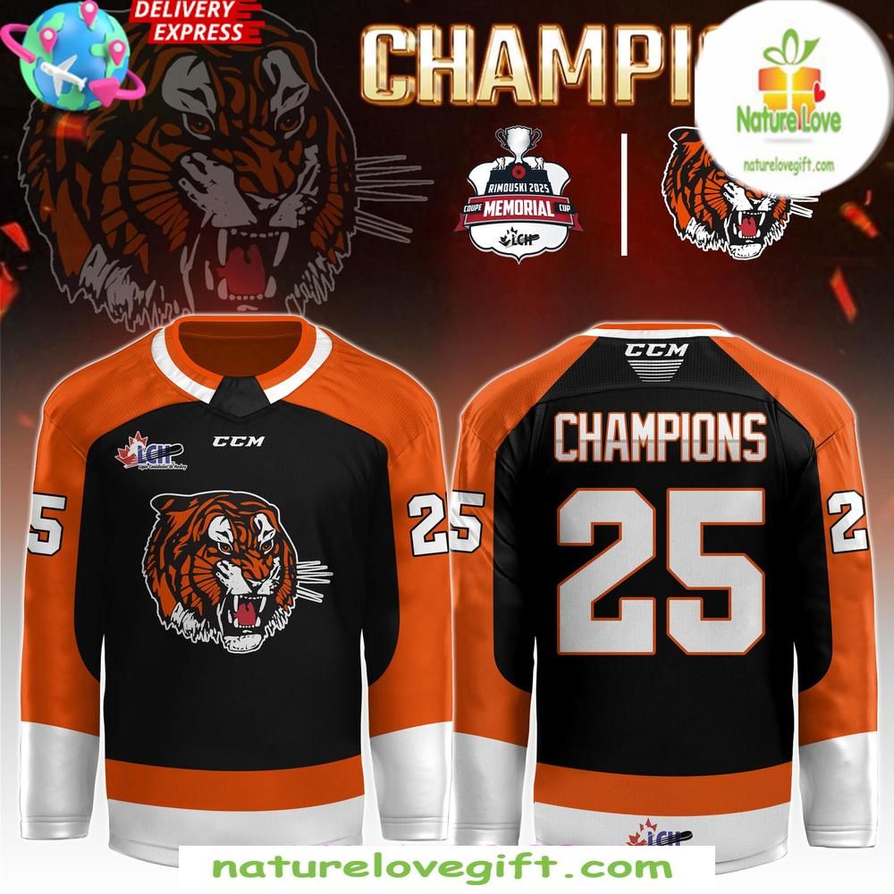 2026 Medicine Hat Tigers Memorial Cup Hockey Jersey Special Edition