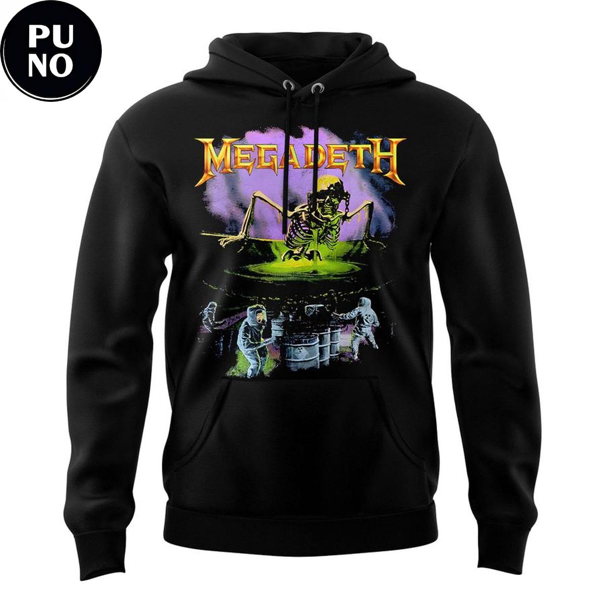 Megadeth Album Rust in Peace 2026 Contaminated Vintage Hoodie T-Shirt